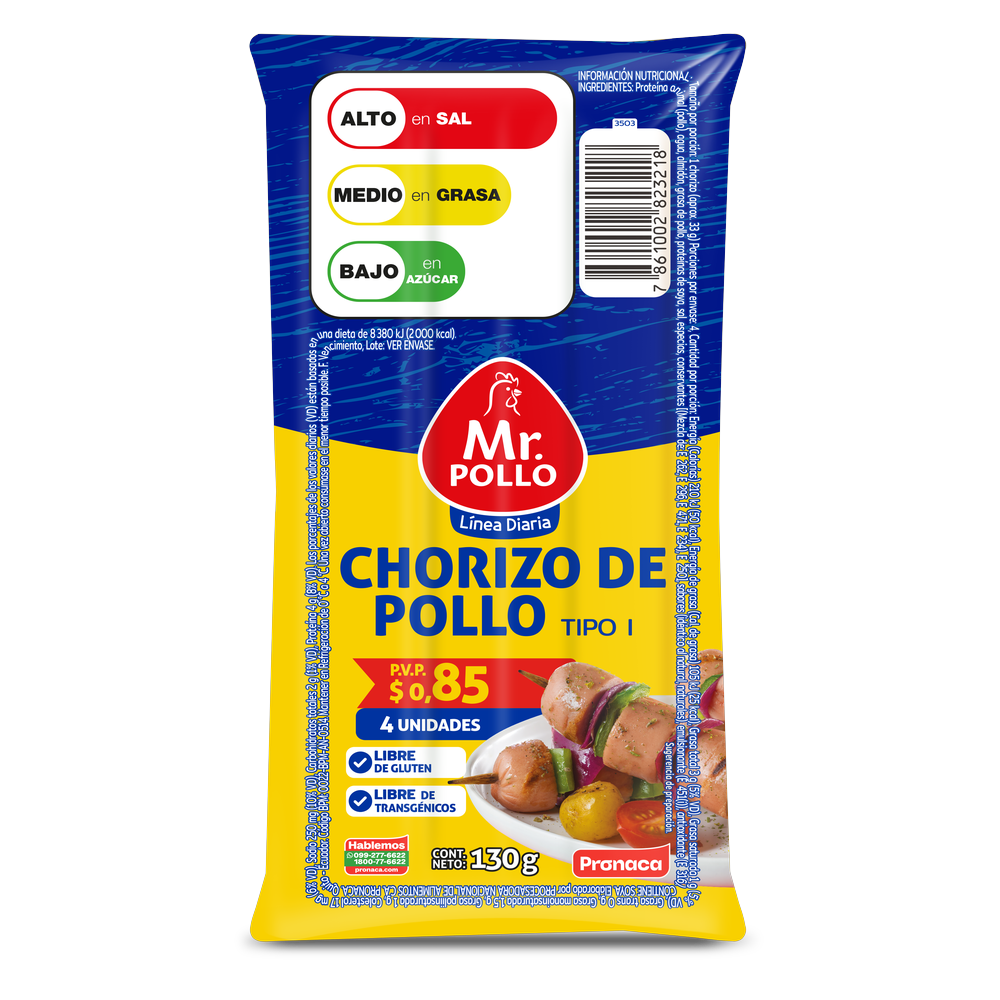 Chorizo de Pollo Línea Diaria