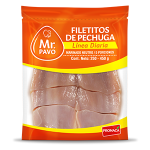 Filetitos de Pechuga Línea Diaria Congelados